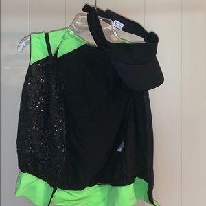 Neon sequence vest w/ visor
